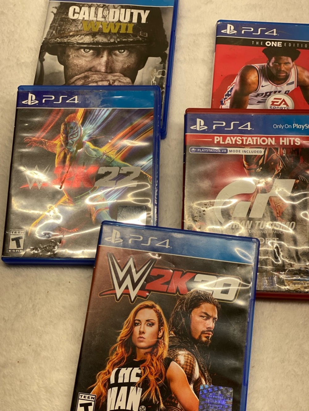 PlaySPlayStation 4 PS4 Video Games Bundle - Call of Duty, WWE 2K20, Gran Turismo